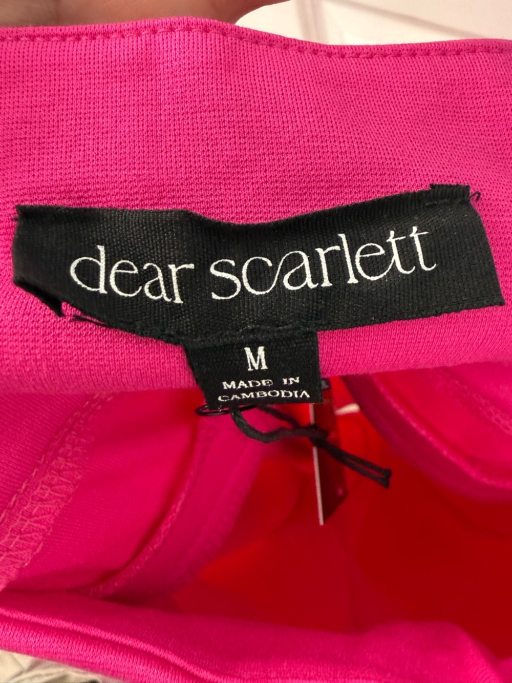 NWT Dear Scarlett High Waist Wide Leg Pink Dress Pants Size Medium - Picture 4 of 7